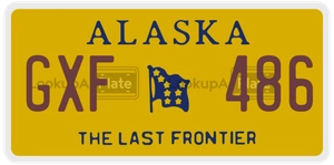 GXF486 license plate in Alaska