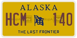 HCM140  license plate in AK