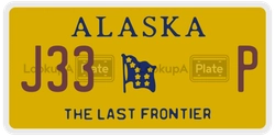 J33P  license plate in AK