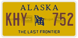 KHY752 license plate in Alaska