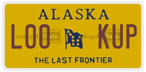 L00KUP license plate in Alaska