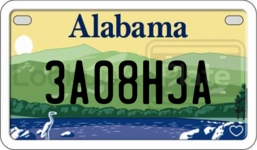 3A08H3A license plate in Alabama