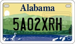 5A02XRH license plate in Alabama