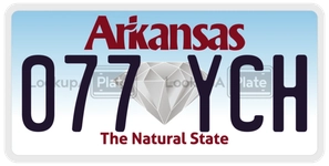 077YCH license plate in Arkansas