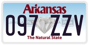 097ZZV license plate in Arkansas