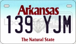 139YJM license plate in Arkansas
