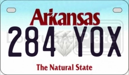 284YOX license plate in Arkansas