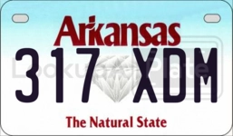 317XDM license plate in Arkansas