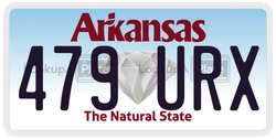 479URX  license plate in AR
