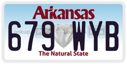 679WYB  license plate in AR