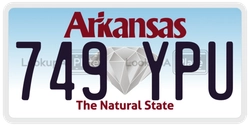 749YPU  license plate in AR