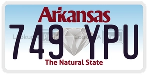 749YPU license plate in Arkansas