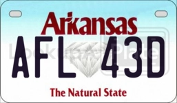 AFL43D license plate in Arkansas