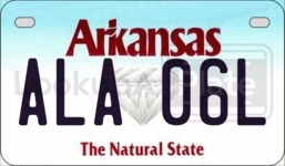 ALA06L license plate in Arkansas