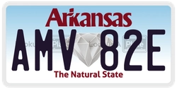 AMV82E  license plate in AR