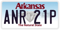 ANR21P  license plate in AR