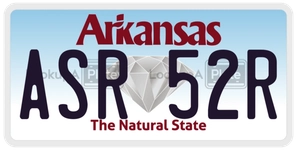 ASR52R license plate in Arkansas