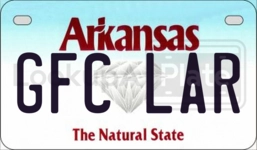 GFCLAR license plate in Arkansas