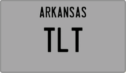 TLT  license plate in AR