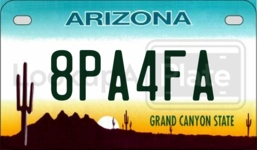 8PA4FA license plate in Arizona