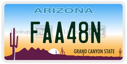 FAA48N  license plate in AZ