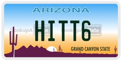 HITT6  license plate in AZ