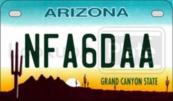 NFA6DAA  license plate in AZ