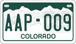 AAPO09 license plate in Colorado