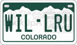 WILLRUN  license plate in CO