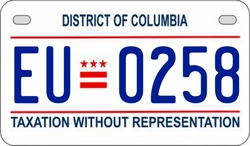 EU0258  license plate in DC