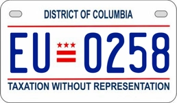 EU0258 license plate in District of Columbia