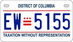 EW5155  license plate in DC