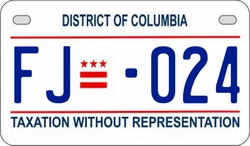 FJ-0241  license plate in DC