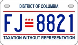 FJ8821 license plate in District of Columbia