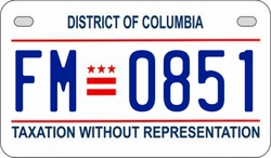 FM0851  license plate in DC