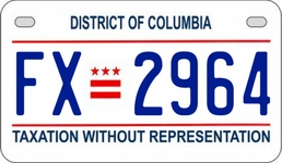 FX2964 license plate in District of Columbia