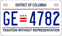 GE4782 license plate in District of Columbia