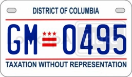 GM0495 license plate in District of Columbia