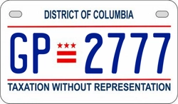 GP2777  license plate in DC