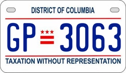 GP3063  license plate in DC