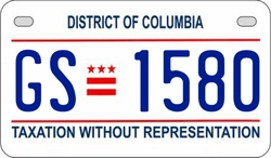 GS1580  license plate in DC