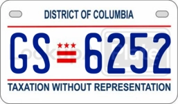 GS6252 license plate in District of Columbia