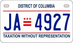 JA4927  license plate in DC