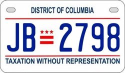 JB2798  license plate in DC