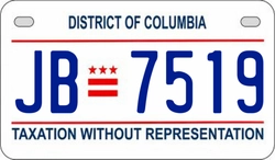 JB7519  license plate in DC