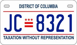 JC8321  license plate in DC