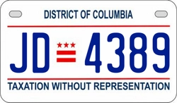 JD4389  license plate in DC