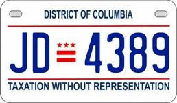 JD4389 license plate in District of Columbia