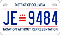 JE9484  license plate in DC