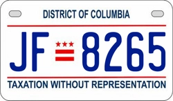 JF8265  license plate in DC